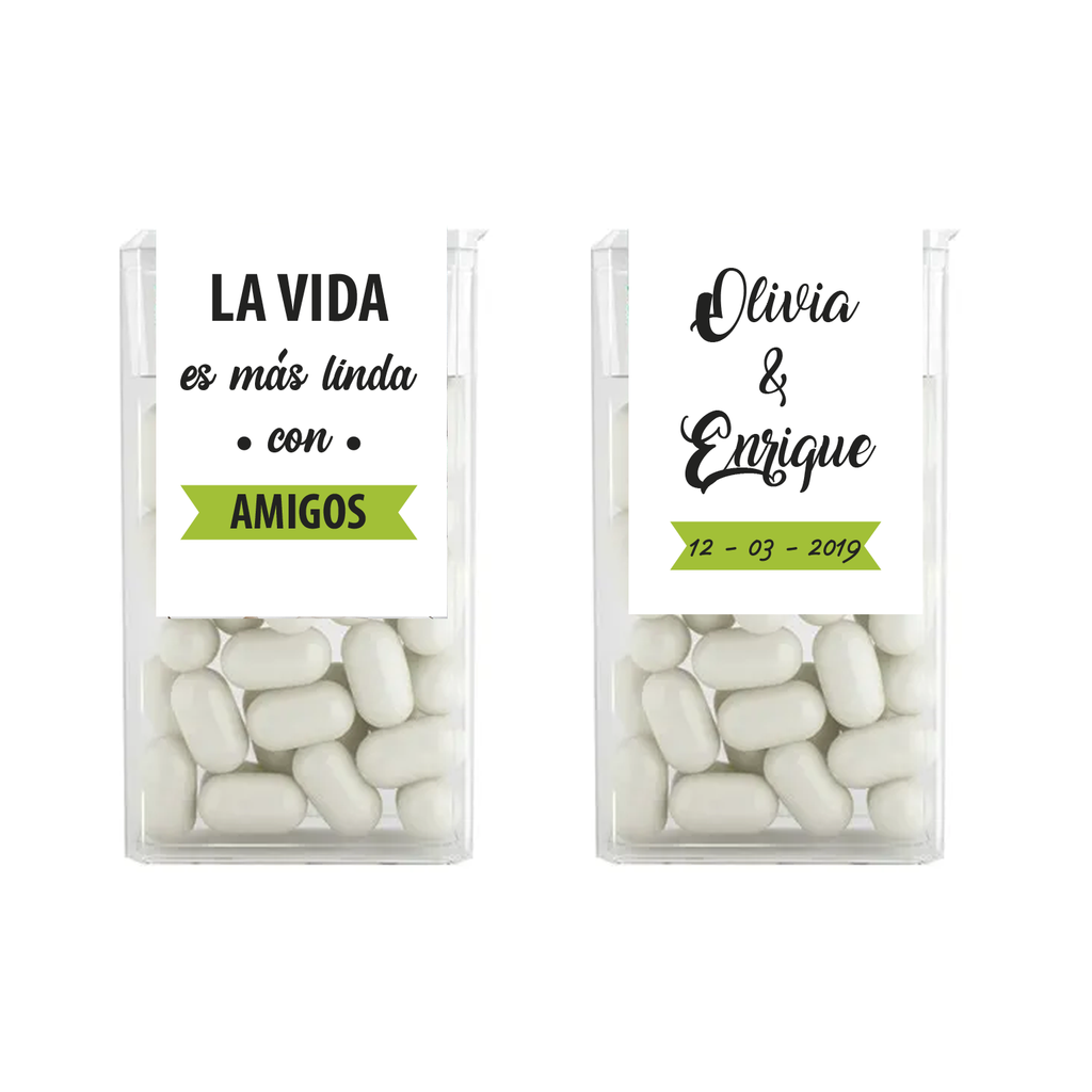 Tic Tac Personalizado Matrimonios y Eventos