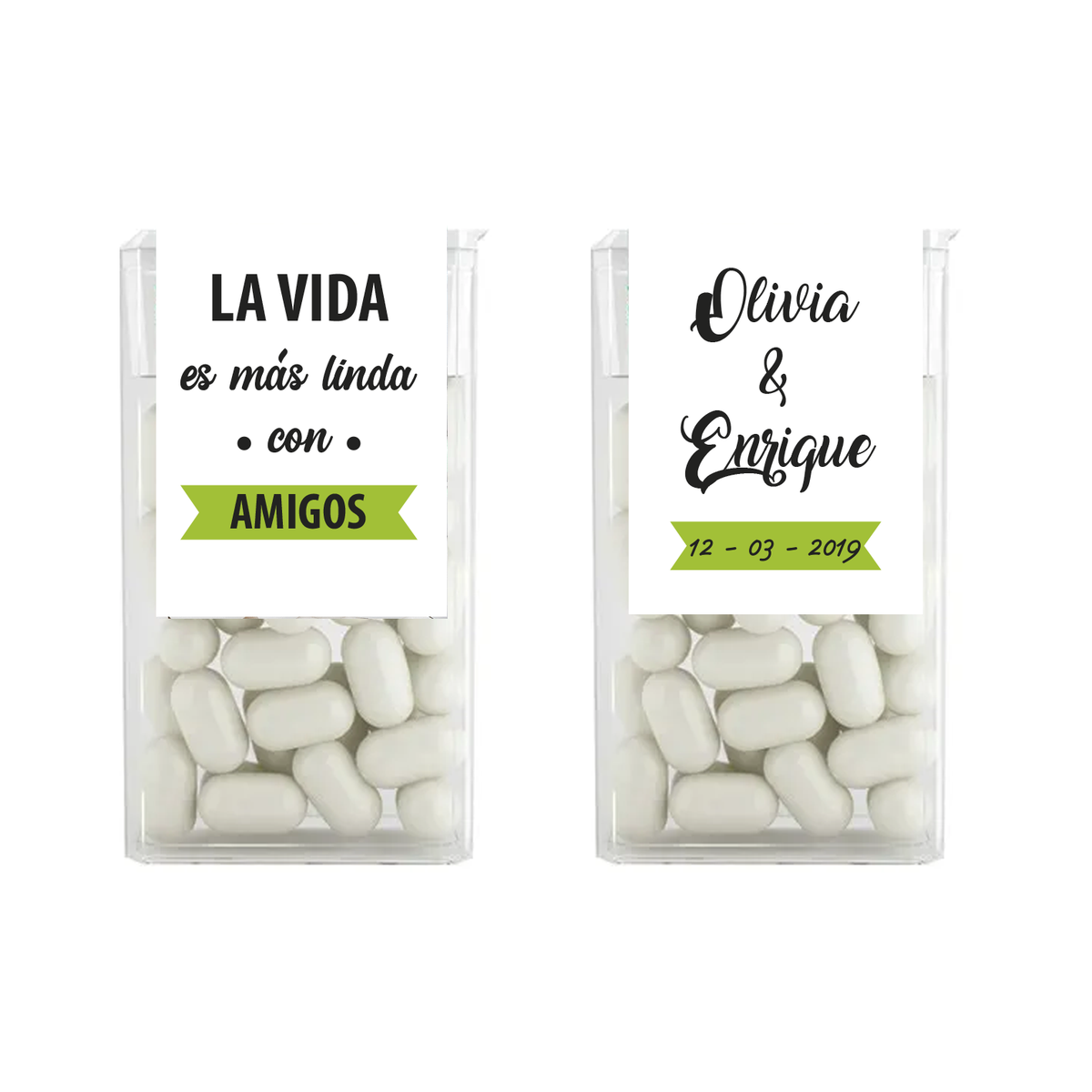 Tic Tac Personalizado Matrimonios y Eventos