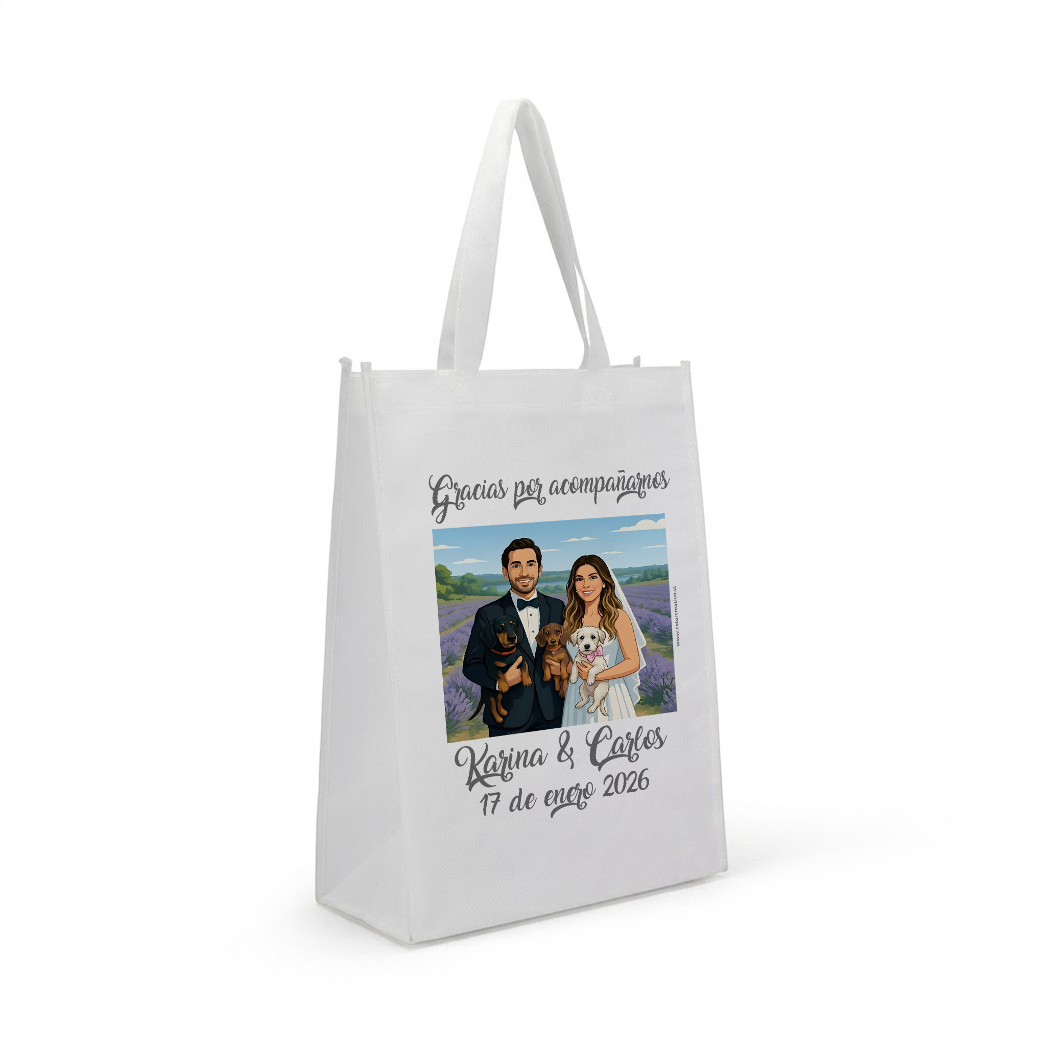 Bolsa Reutilizable Personalizada 30x40 cm con Fuelle
