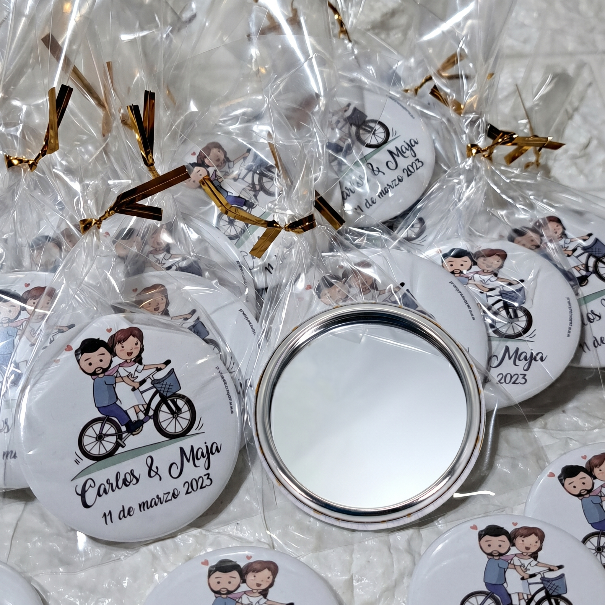 Chapas Espejo Personalizadas 58 mm