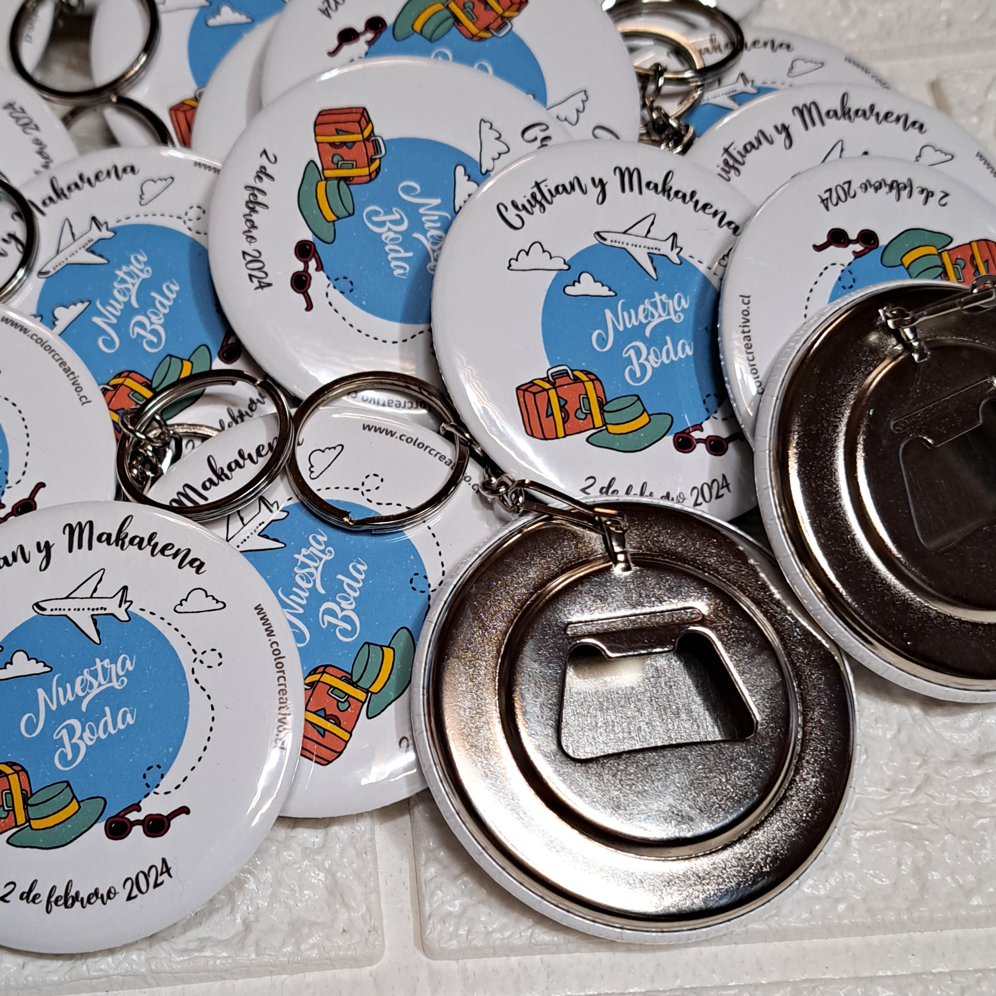 Chapa Llavero Destapador Personalizada 58mm