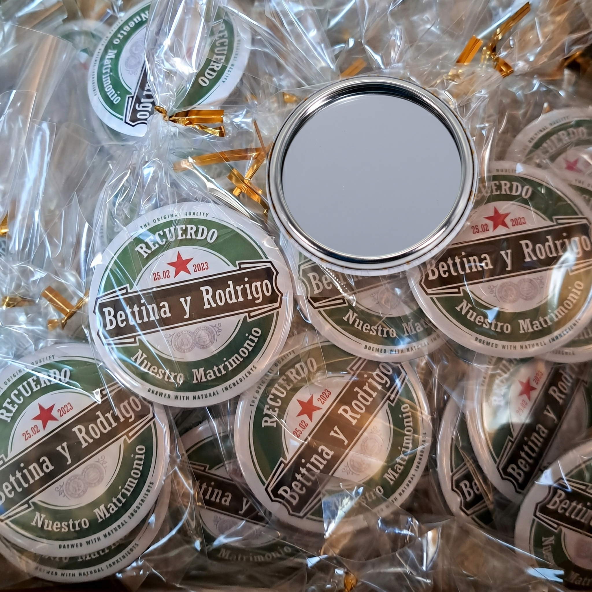 Chapas Espejo Personalizadas 58 mm