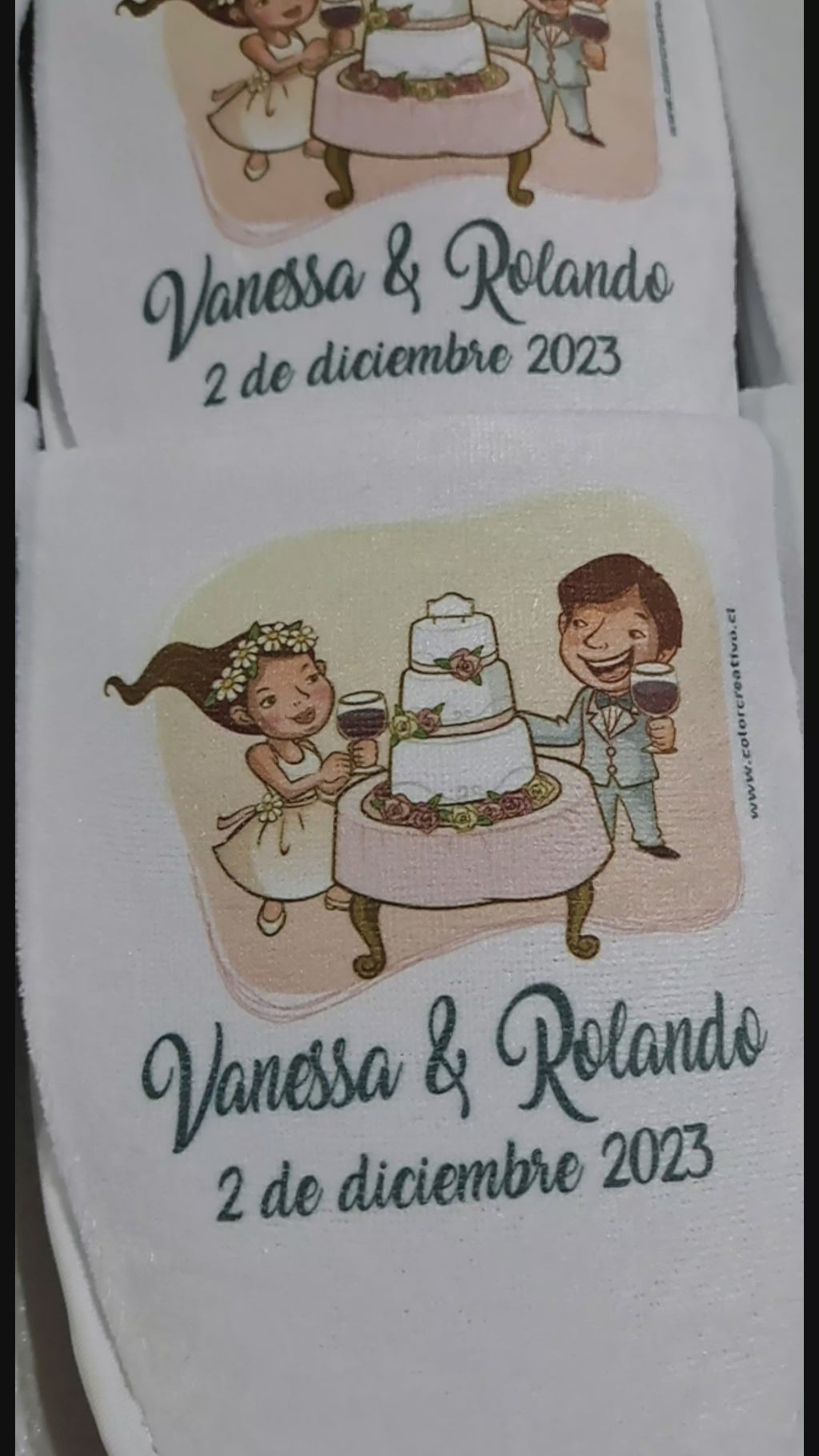 Pack de Pantuflas para Matrimonio con Faja de Papel Kraft